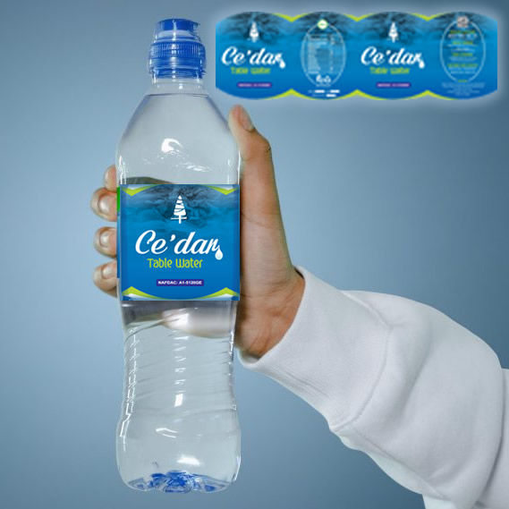 bottle water label design and print lagos nigeria