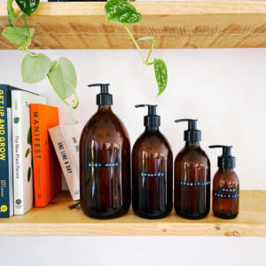 Amber Refillable Skincare Pump Bottle Lagos