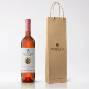 Custom brown paper wine bags