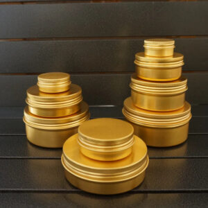 Gold Metal Container Jar in Lagos