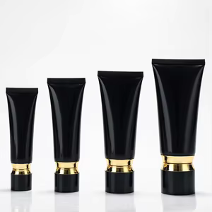 Gold Rim Black Cosmetic Tube Lagos