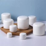 empty cream plastic jar