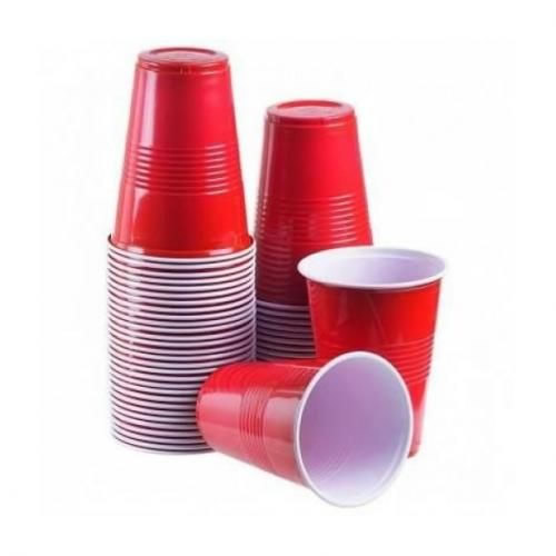 solid disposable plastic cups