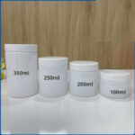white cream jar container
