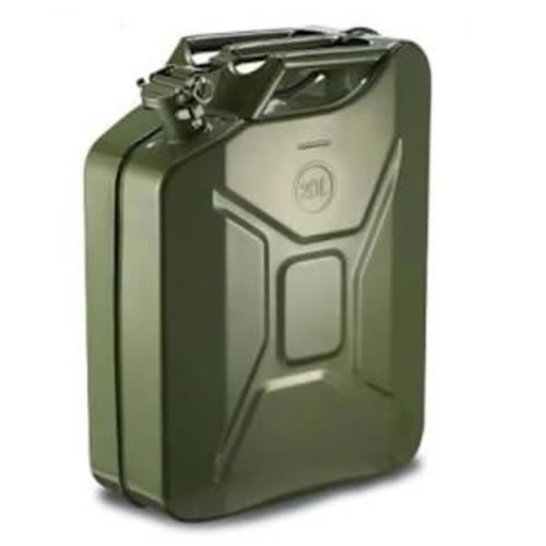 20L Green Metal Jerry Can Fuel Petrol Diesels Oil Containers