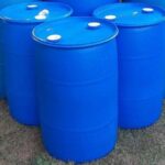 High-quality blue plastic drums supplied by Eloquent Print and Packaging in Lagos Nigeria for storage, packaging, and transportation.
