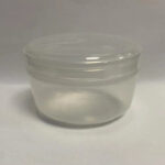 High-quality 150gm Transparent Cosmetic Jars from Eloquent Print and Packaging, perfect for creams, scrubs, lotions, balms, and skincare packaging.