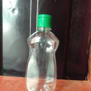 Clear 250ml PET cosmetic bottle from Eloquent Prints & Packaging, showcasing a sleek, transparent design for skincare and haircare products.