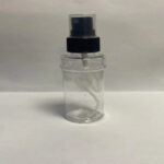 Clear 30ml Refillable Spray Bottle with fine mist sprayer and secure cap, ideal for perfumes and sanitizers, by Eloquent Print and Packaging.