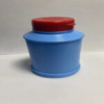 Clear Plastic Powder Jar With a Lid, airtight and durable, perfect for storing powders or cosmetics, by Eloquent Print and Packaging.