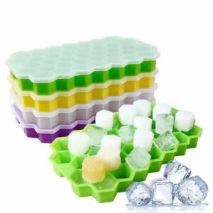 2 Set of Silicone Ice Mold from Eloquent Prints and Packaging, ideal for making perfectly shaped ice cubes for drinks and cocktails.