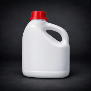2 liter white gallon with red cap