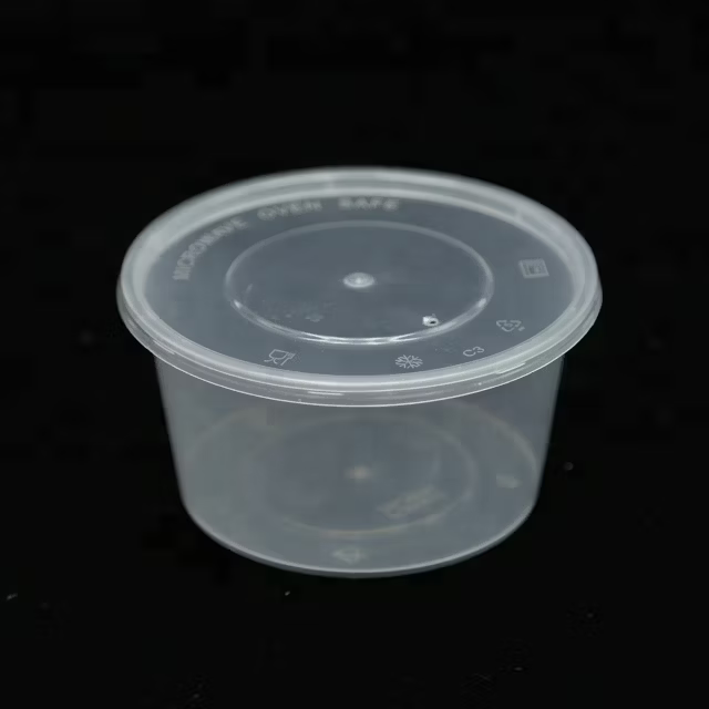 450ml Transparent Round Bowl With Clear Lid from Eloquent Prints and Packaging, ideal for secure and clear food packaging for takeaway and storage.