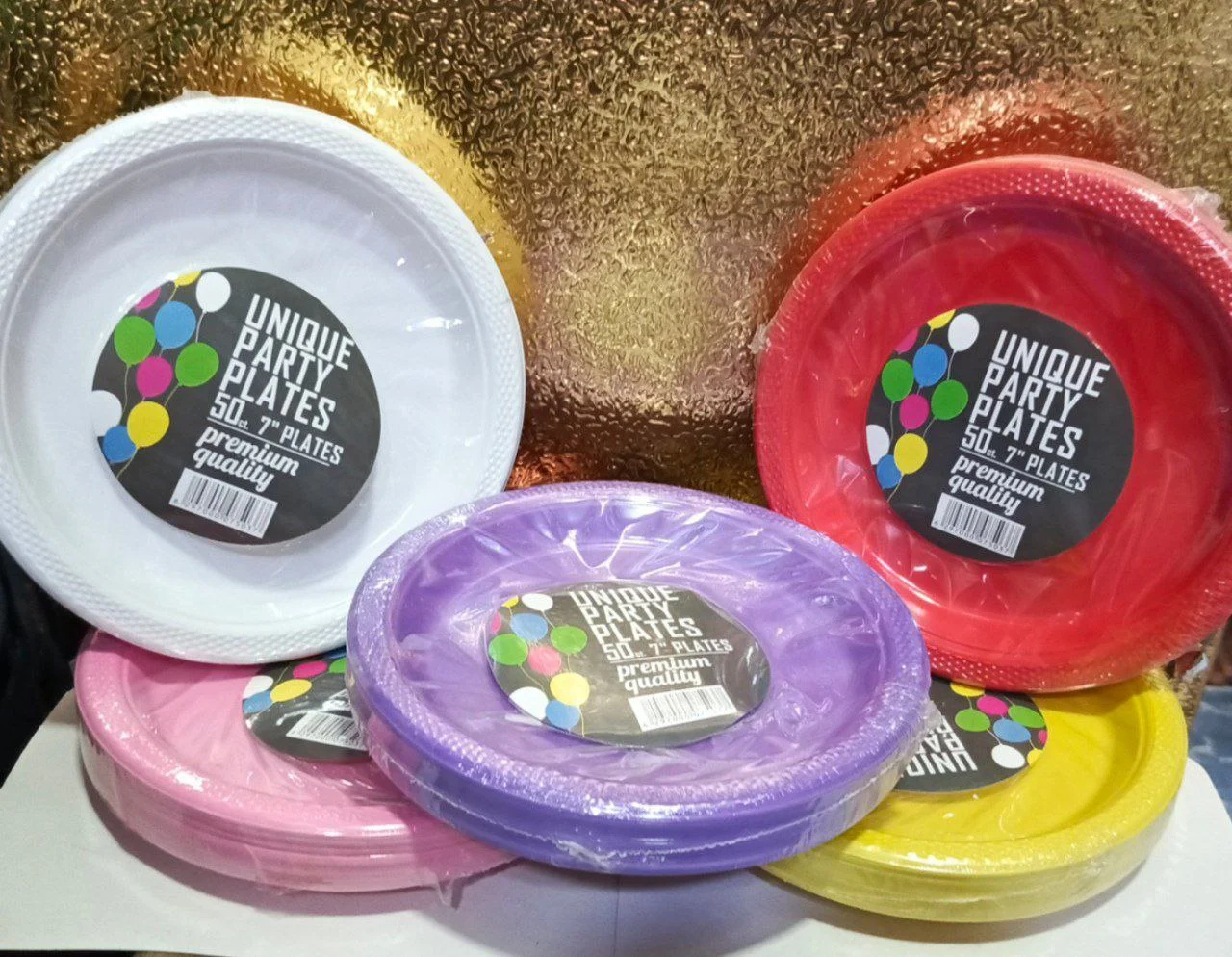 Durable 7 inches Party Plastic Plates from Eloquent Prints and Packaging, perfect for serving desserts and snacks at parties and events.