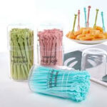Disposable Fruit Forks from Eloquent Prints and Packaging, perfect for serving fruits, snacks, desserts, and party treats in a clean, convenient way.