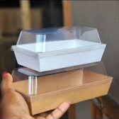 Rectangular Food Packaging Boxes With Transparent Lids from Eloquent Prints and Packaging, ideal for secure, attractive presentation and takeaway meals.