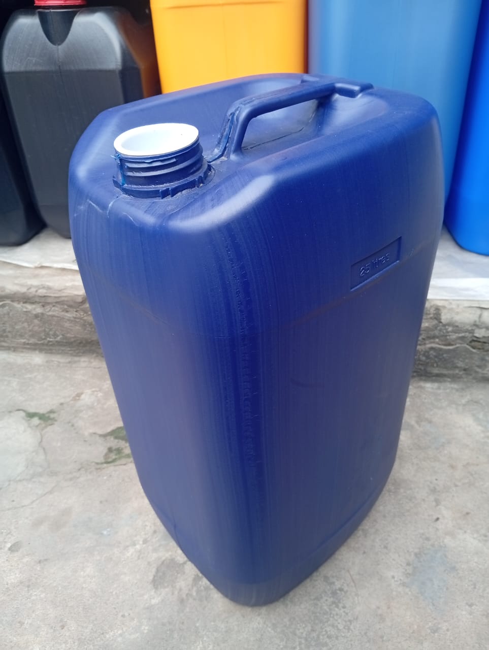 25 Blue Jerrycans in Available in Lagos Nigeria