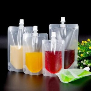 250ml/500ml Liquid Spout Packaging Pouch from Eloquent Prints and Packaging, ideal for secure, leakproof storage of beverages, oils, detergents, and sauces.