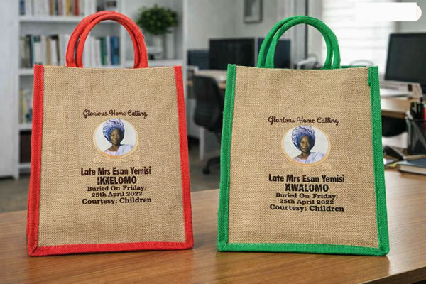 branded jute tote bags