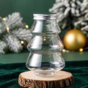 500ml Christmas candy biscuits shaped plastic bottles for festive gift, biscuit, candy, and treat packaging in Lagos Nigeria.