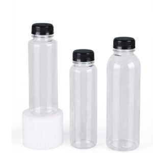 Portable Plastic Juice Bottle with Cap for fresh juice, smoothies and beverage packaging from Eloquent Prints and Packaging Lagos Nigeria.