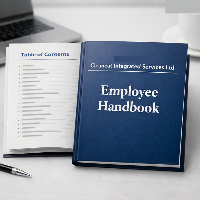 employee hr handbook printing company