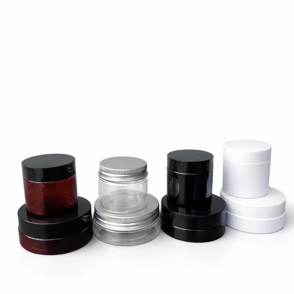 50ml Cream Jars (12pcs) for cosmetic, skincare, body cream, and beauty product packaging in Lagos, Nigeria.