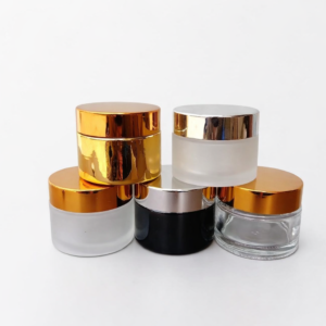 Face Cream Glass Jar for skincare and cosmetic product packaging by Eloquent Prints and Packaging in Lagos, Nigeria.