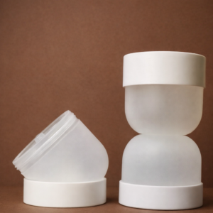 Frosted Plastic Jar for cosmetic, skincare, cream, body butter, and personal care product packaging in Nigeria.