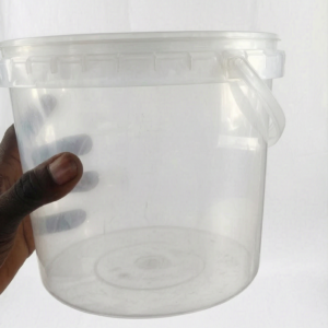 4 Liter Transparent Plastic Container for liquid product packaging in Lagos, Nigeria.