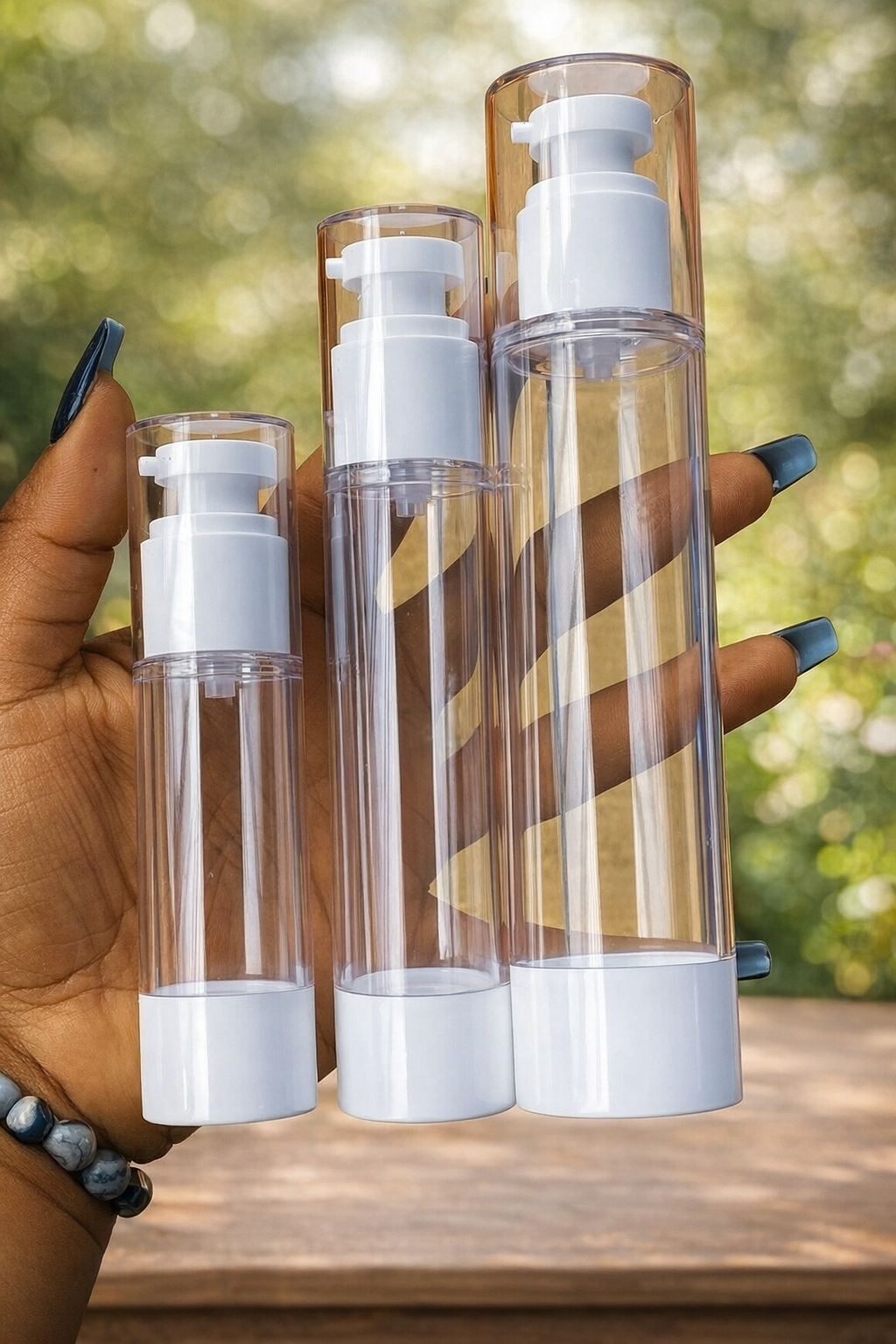 Airless Bottle 12pcs set for skincare, cosmetic, and personal care product packaging by Eloquent Prints and Packaging in Lagos, Nigeria.