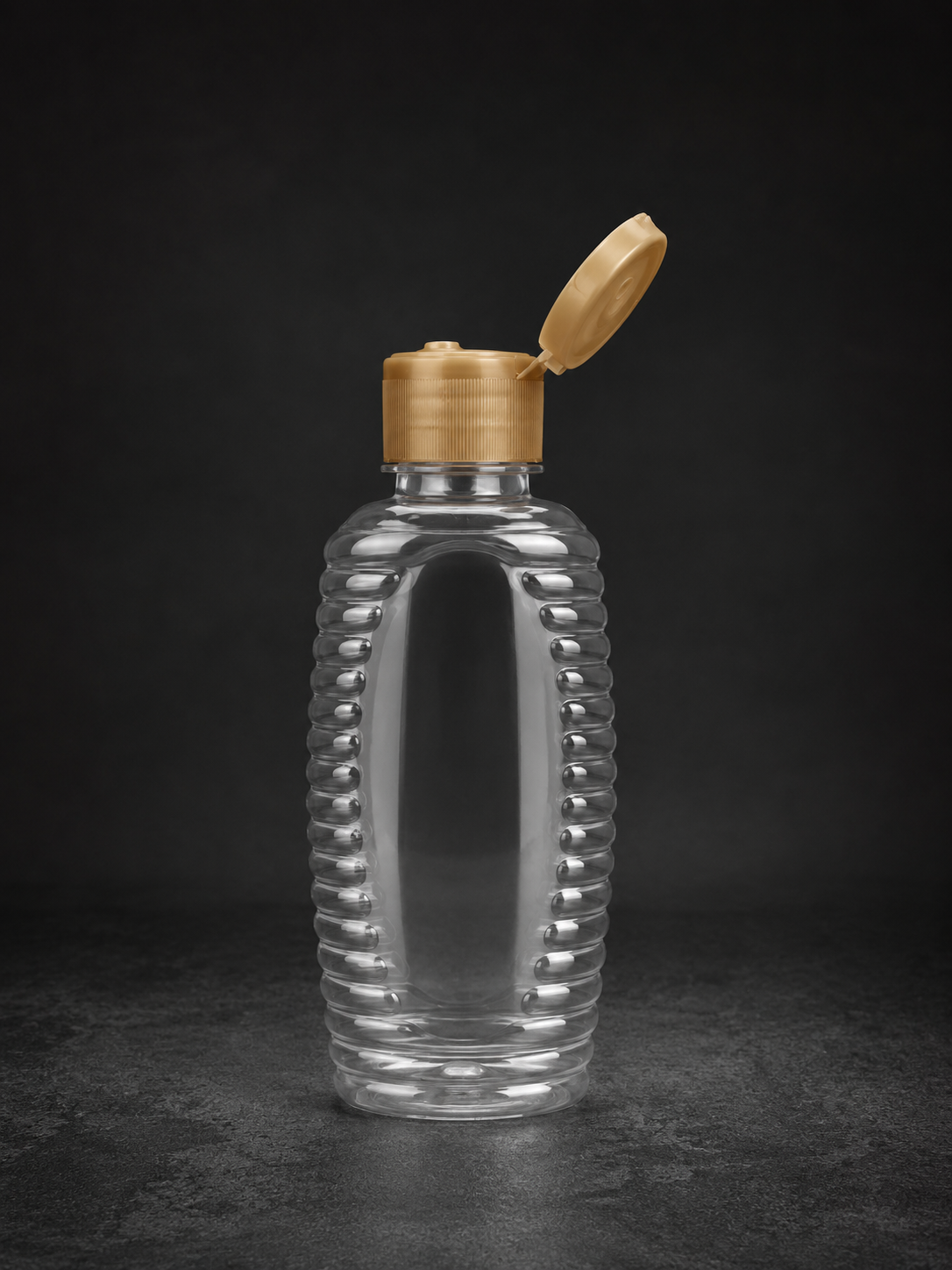 250ml Honey Jar Plastic Bottle Container for packaging and storing honey, supplied by Eloquent Prints and Packaging in Lagos, Nigeria.