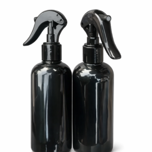 250ml Black Lotion Bottle With Spray Cover for cosmetic and skincare packaging in Lagos Nigeria