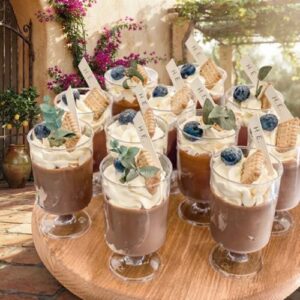Disposable Plastic Dessert/Parfait/Shot Wine Cup for serving parfaits, desserts, drinks, and party treats.