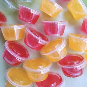 60ml Transparent Sauce Cup for packaging sauces, dips, dressings, and condiments.