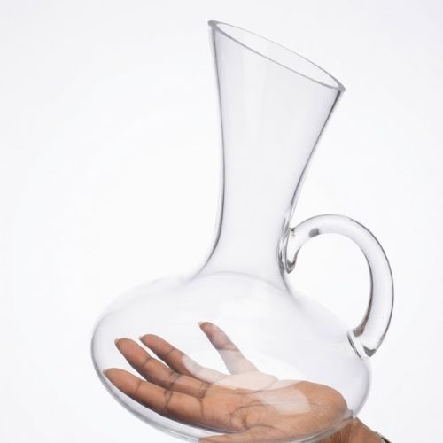 Transparent Glass Jar decorative bottle for product packaging and storage supplied by Eloquent Prints and Packaging in Lagos, Nigeria.