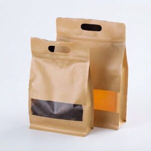 Brown Kraft Paper Pouch for product packaging supplied by Eloquent Prints and Packaging in Lagos Nigeria.