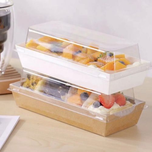 Kraft Pack With Transparent Lid for food packaging by Eloquent Prints and Packaging in Lagos, Nigeria.