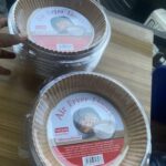 Disposable parchment paper air fryer liners for cleaner cooking and easier cleanup, supplied by Eloquent Prints and Packaging in Lagos, Nigeria.