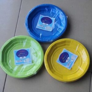Disposable Saucer Plates supplied by Eloquent Prints and Packaging in Lagos, Nigeria, for parties, catering, and food serving.