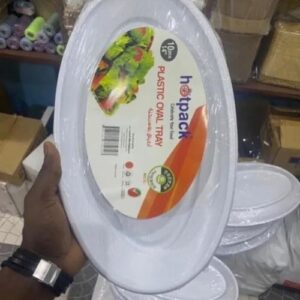 Plastic Fish Plate for serving fish and other food items supplied by Eloquent Prints and Packaging in Lagos, Nigeria.