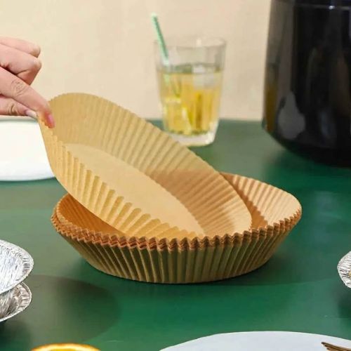 Disposable Non-Stick Air Fryer Liner Paper for easy cooking and cleanup