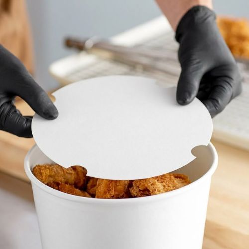 Big Chicken White Paper Bucket for takeaway chicken and food packaging supplied by Eloquent Prints and Packaging in Lagos Nigeria.