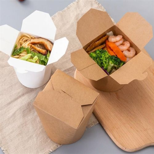 Foldable Takeaway Food Boxes for French fries, noodles, snacks, and takeaway meals supplied by Eloquent Prints and Packaging in Lagos, Nigeria.