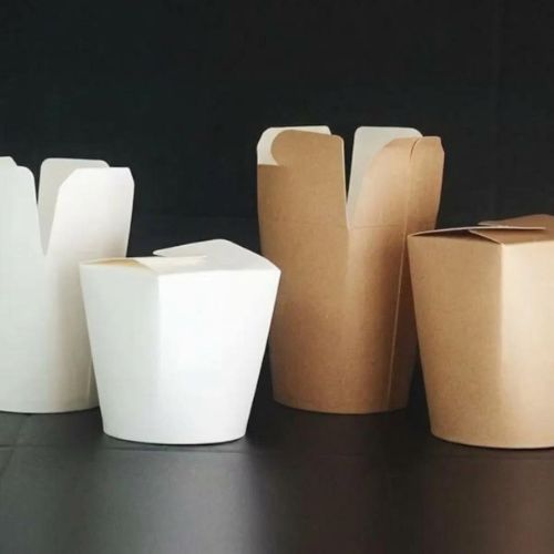 Foldable Takeaway Food Boxes for French fries, noodles, snacks, and takeaway meals supplied by Eloquent Prints and Packaging in Lagos, Nigeria.