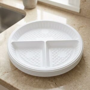 Falcon Disposable Plate paper plate for food serving, supplied by Eloquent Prints and Packaging in Lagos Nigeria.
