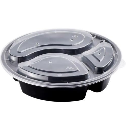 3 Compartment Food Container Pack Plate for takeaway meals and food packaging in Lagos Nigeria.